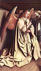 The Ghent Altarpiece  Angel of the Annunciation by Jan van Eyck